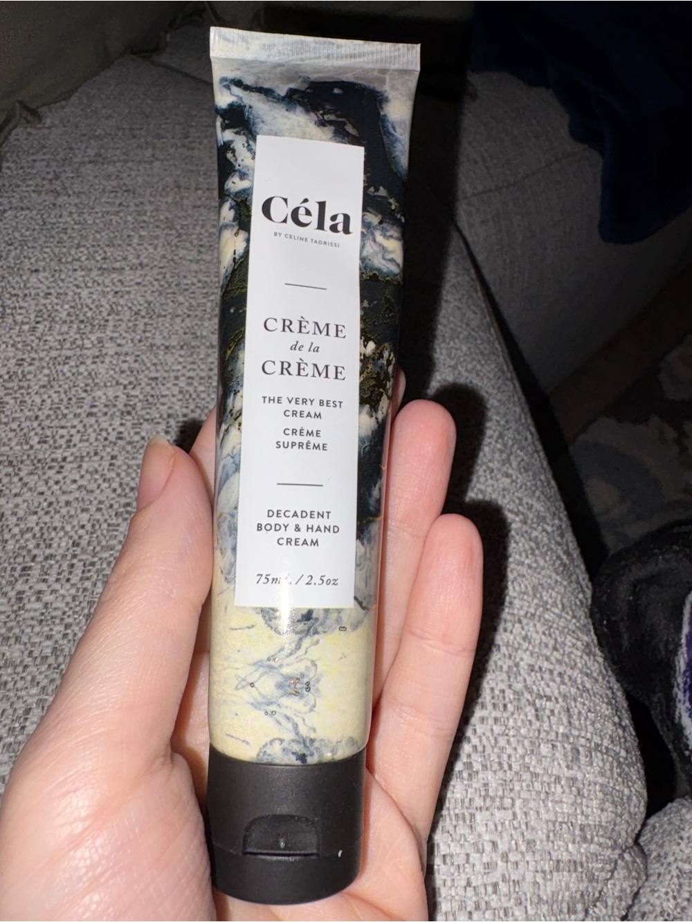 Céla Crème de la Crème Decadent Body & Hand Cream - Black & Cream Marble